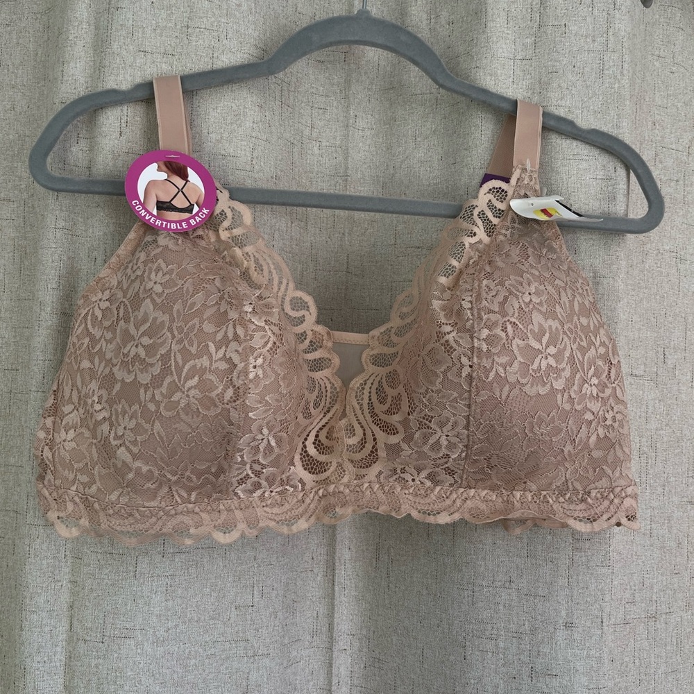 Lace Bralette in Tan